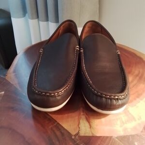 Allen Edmonds Port Washington Turner Venetian Brown Leather Slip-On Shoes 10D